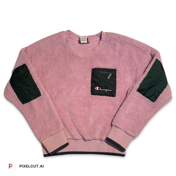 Champion UO Exclusive Purple Sherpa Pull-Over - Picture 5 of 6